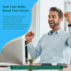 Balanced 2:1 DHA to EPA per serving: 560mg DHA, 280mg EPA