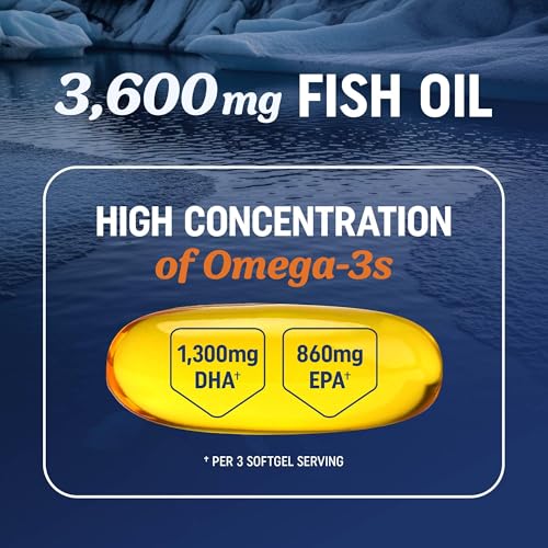 EPA 1300mg and DHA 860mg per serving label