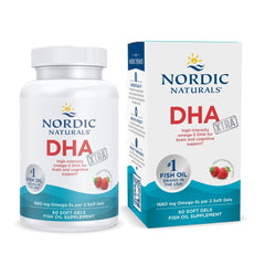 Nordic Naturals DHA Xtra Strawberry bottle front label