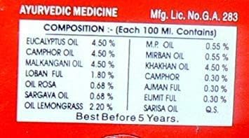 Dharasana product packaging with manufacturing date label