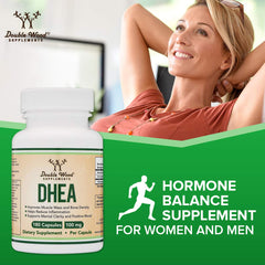 Non-GMO and gluten-free DHEA 100mg supplement