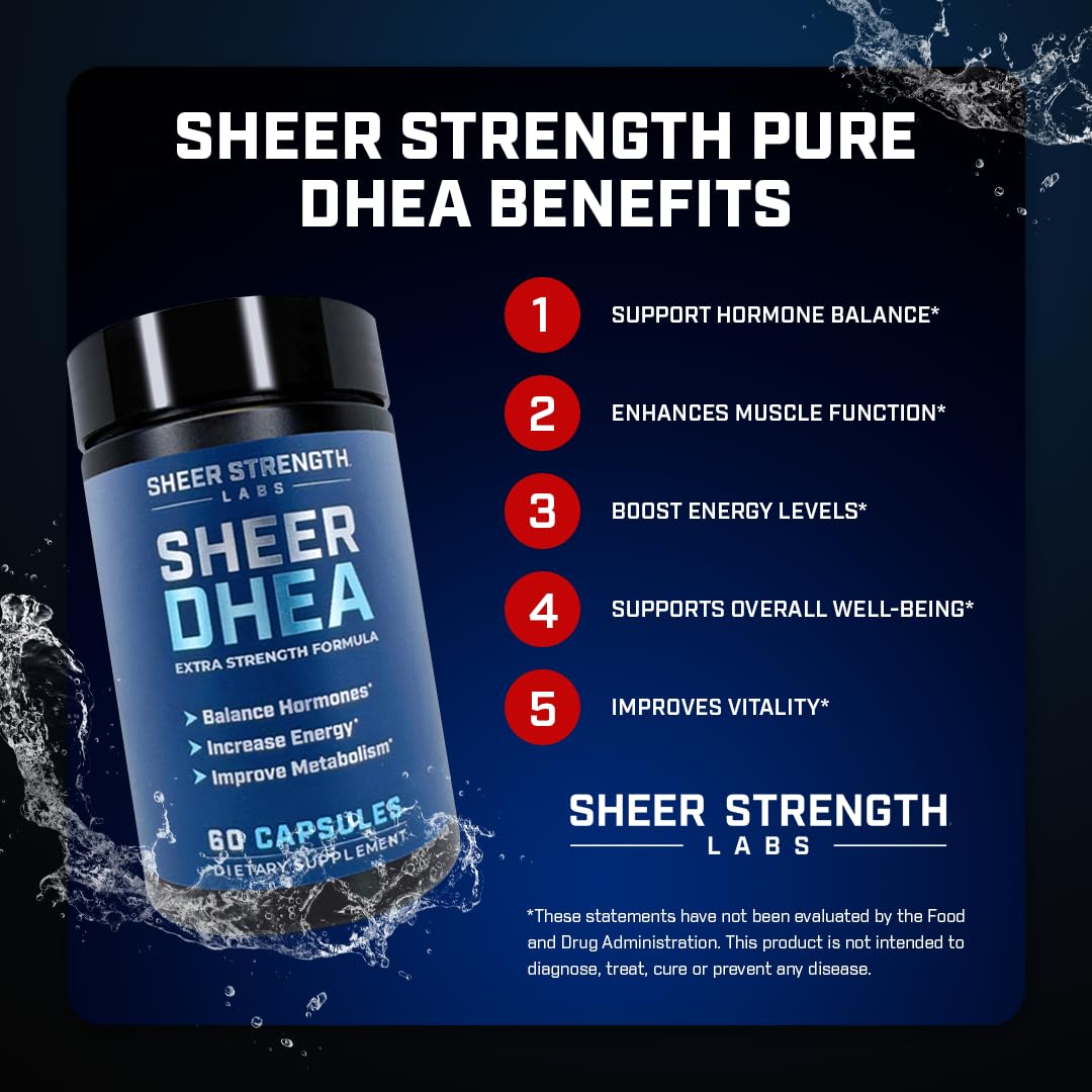 Muscle growth concept with DHEA 100mg