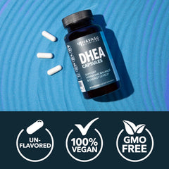 DHEA bottle with 2-month supply on label