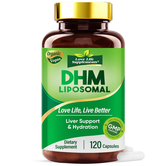 Bottle of DHM 1000mg Dihydromyricetin with 120 capsules