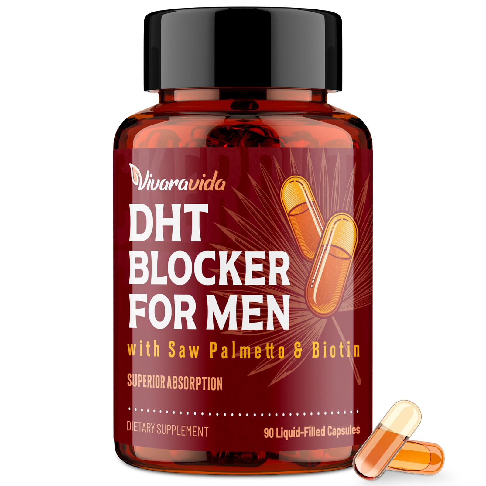 DHT blocker for men bottle with capsules