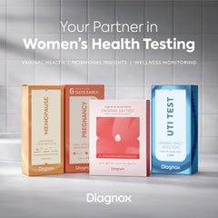 Diagnox Health clinical-grade quality in a compact at-home test kit.