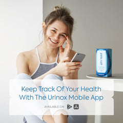 Urinox mobile app screenshot for tracking UTI test results