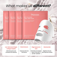 Dianzan night routine scene shows applying mask for overnight nourishment.