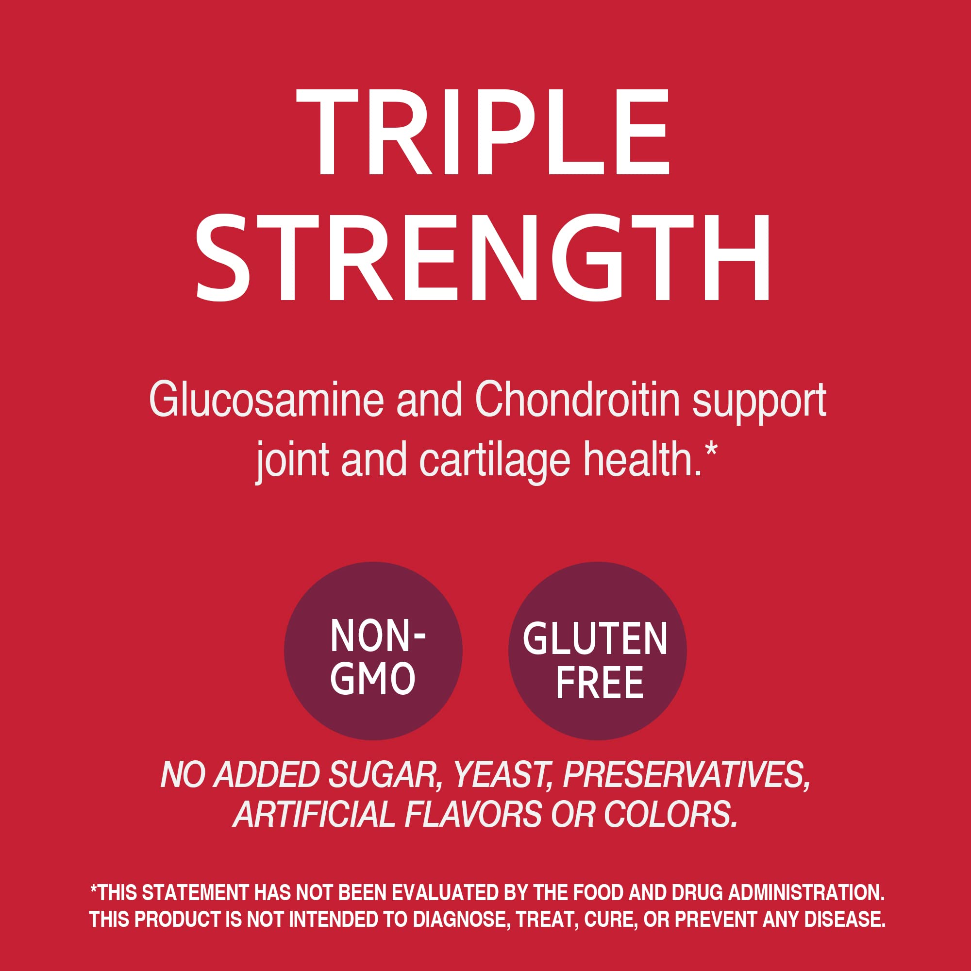 Dietary supplement information label for 750/600mg glucosamine chondroitin