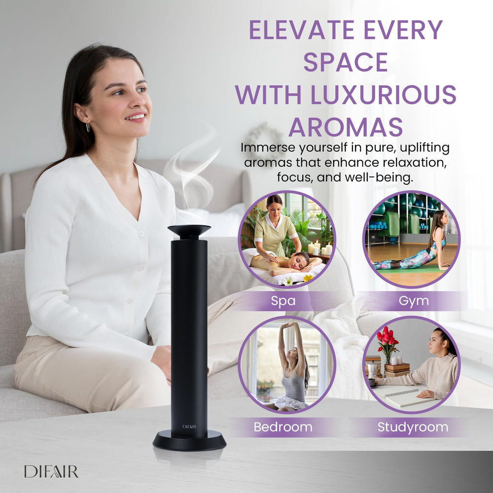 Hypoallergenic diffuser suitable for home, office, and spa environments