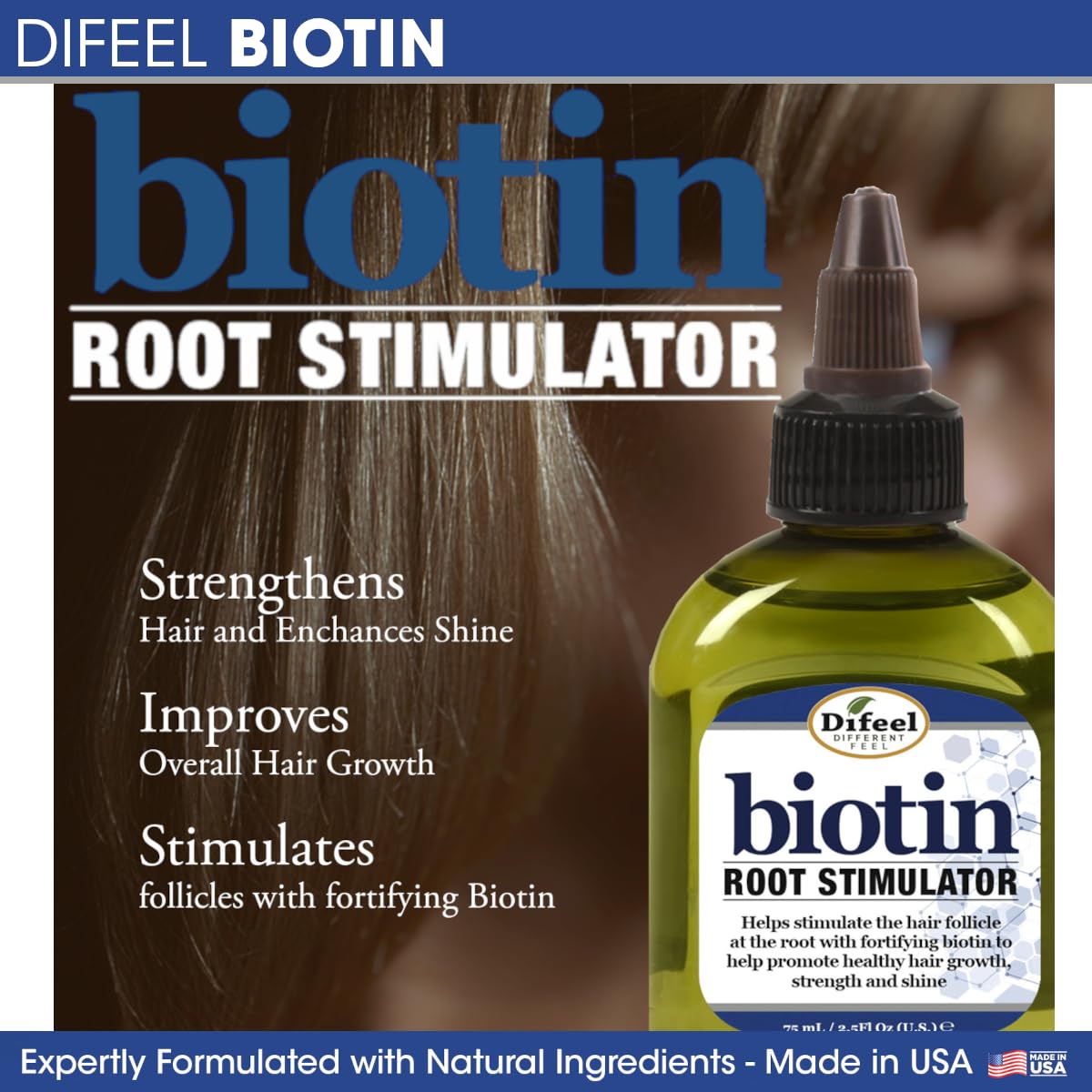 Difeel Biotin Root Stimulator packaging-box on shelf