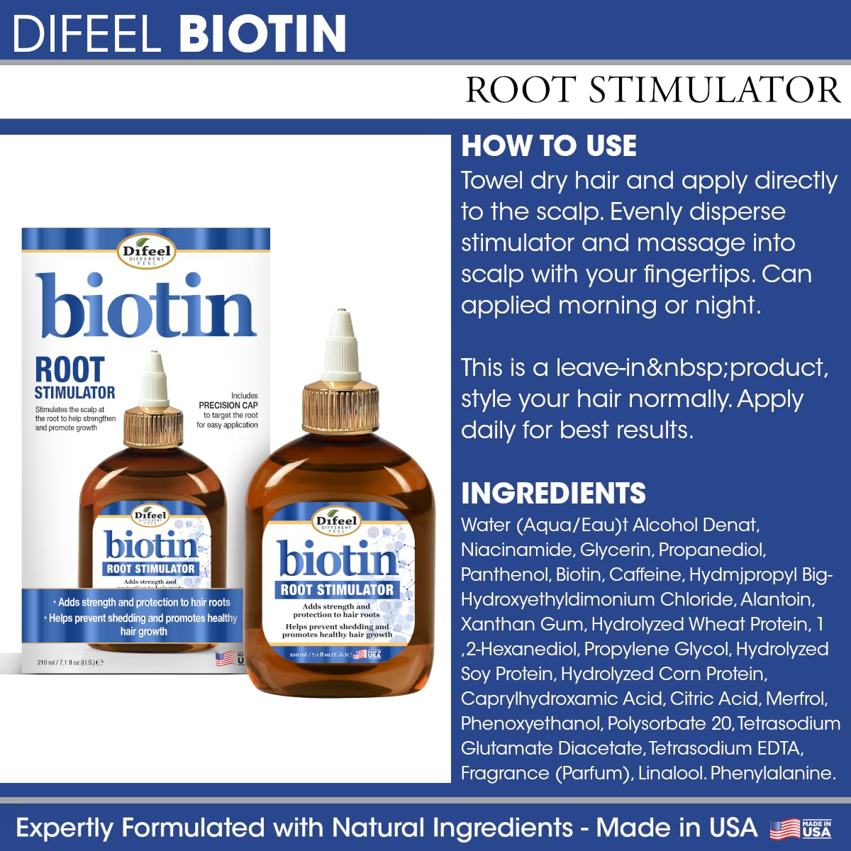 Difeel Biotin Root Stimulator scalp-application moment