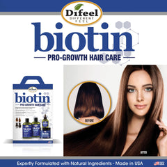 Difeel Biotin Shampoo hair shine demonstration for daily use.