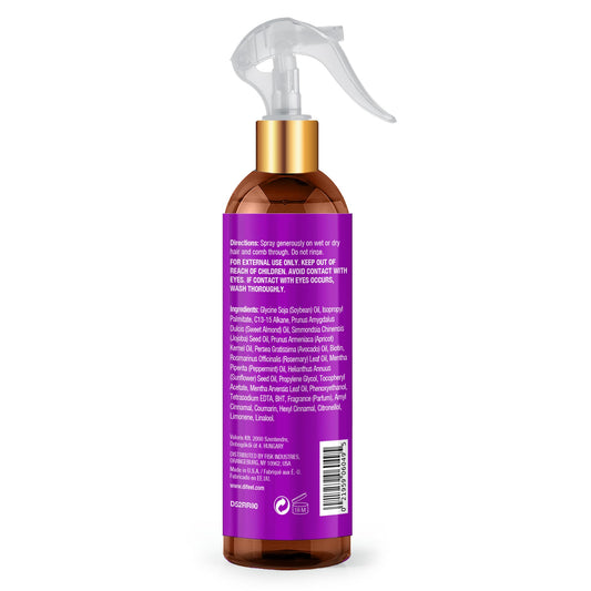 Difeel leave-in spray application mist to detangle and smooth hair