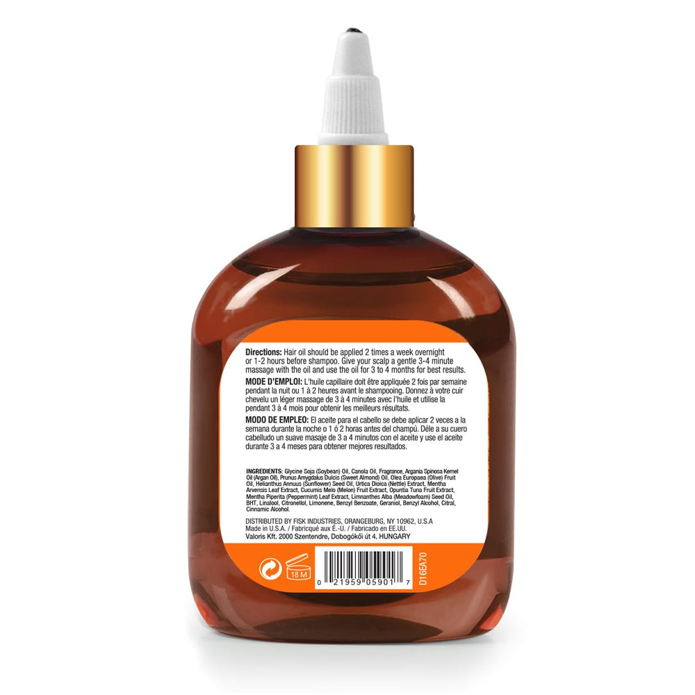 Close-up of dropper applying Difeel Argan Hair Oil for frizz control