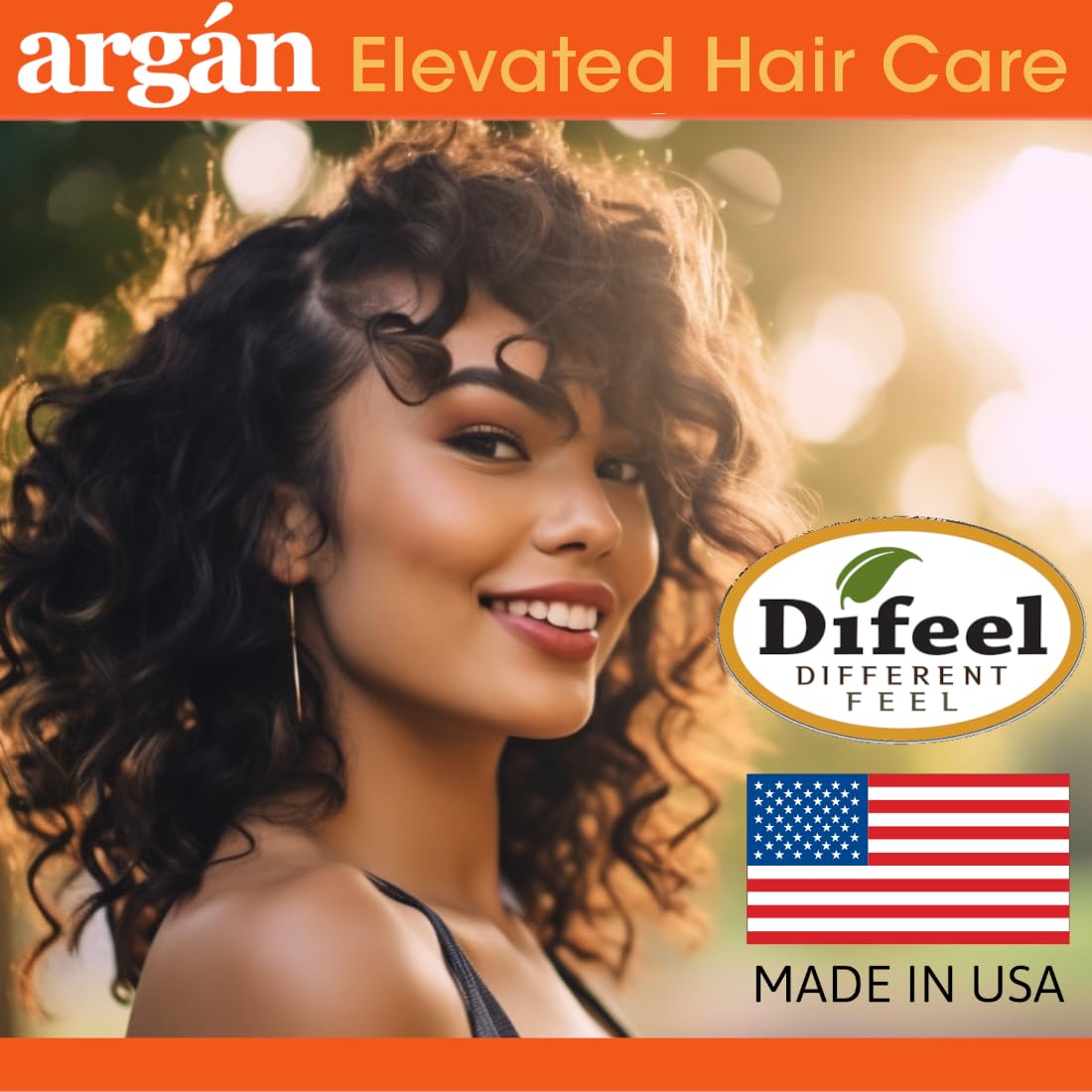 Difeel packaging highlights USA-made quality and premium feel
