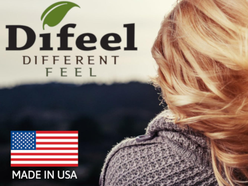 Made in USA badge with Difeel Rice Water Shampoo
