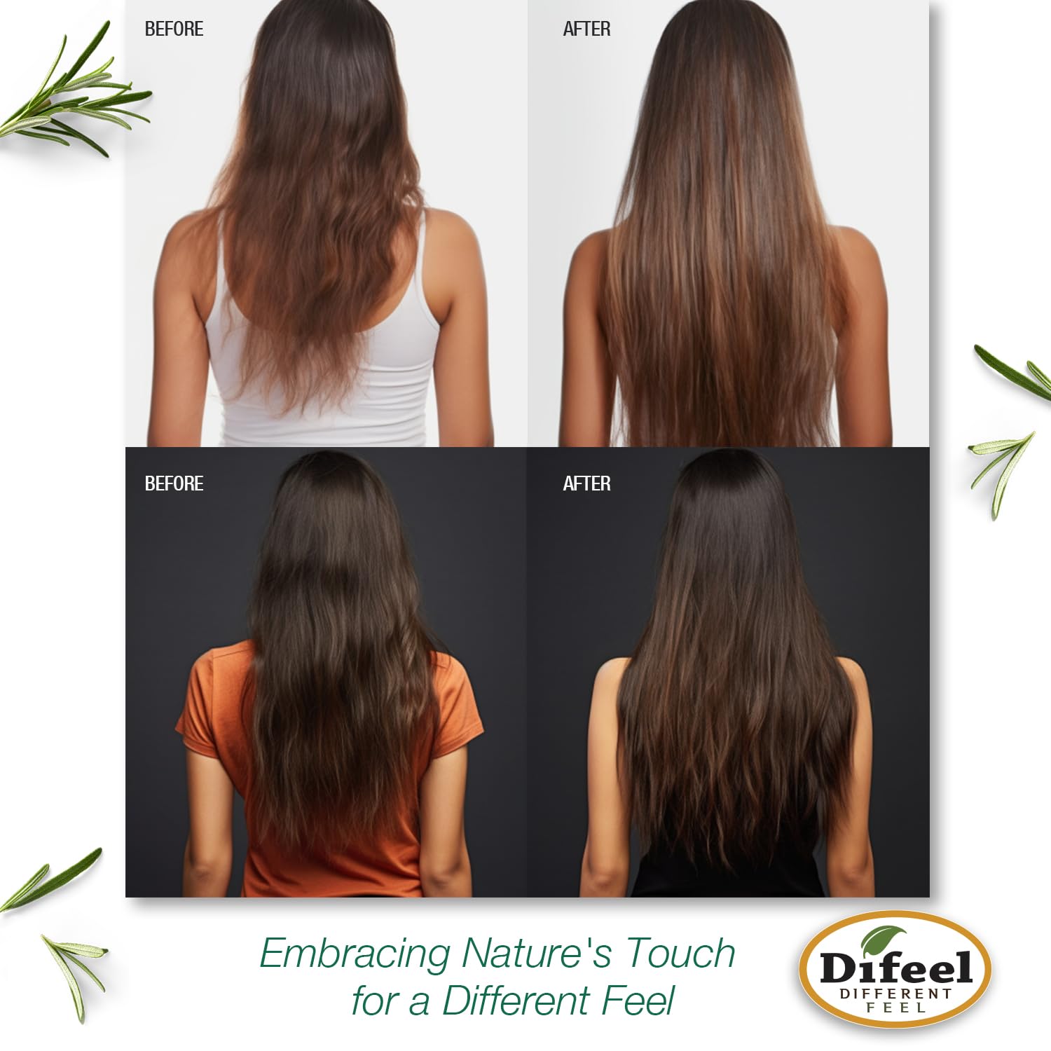 Difeel USA-made packaging label visible