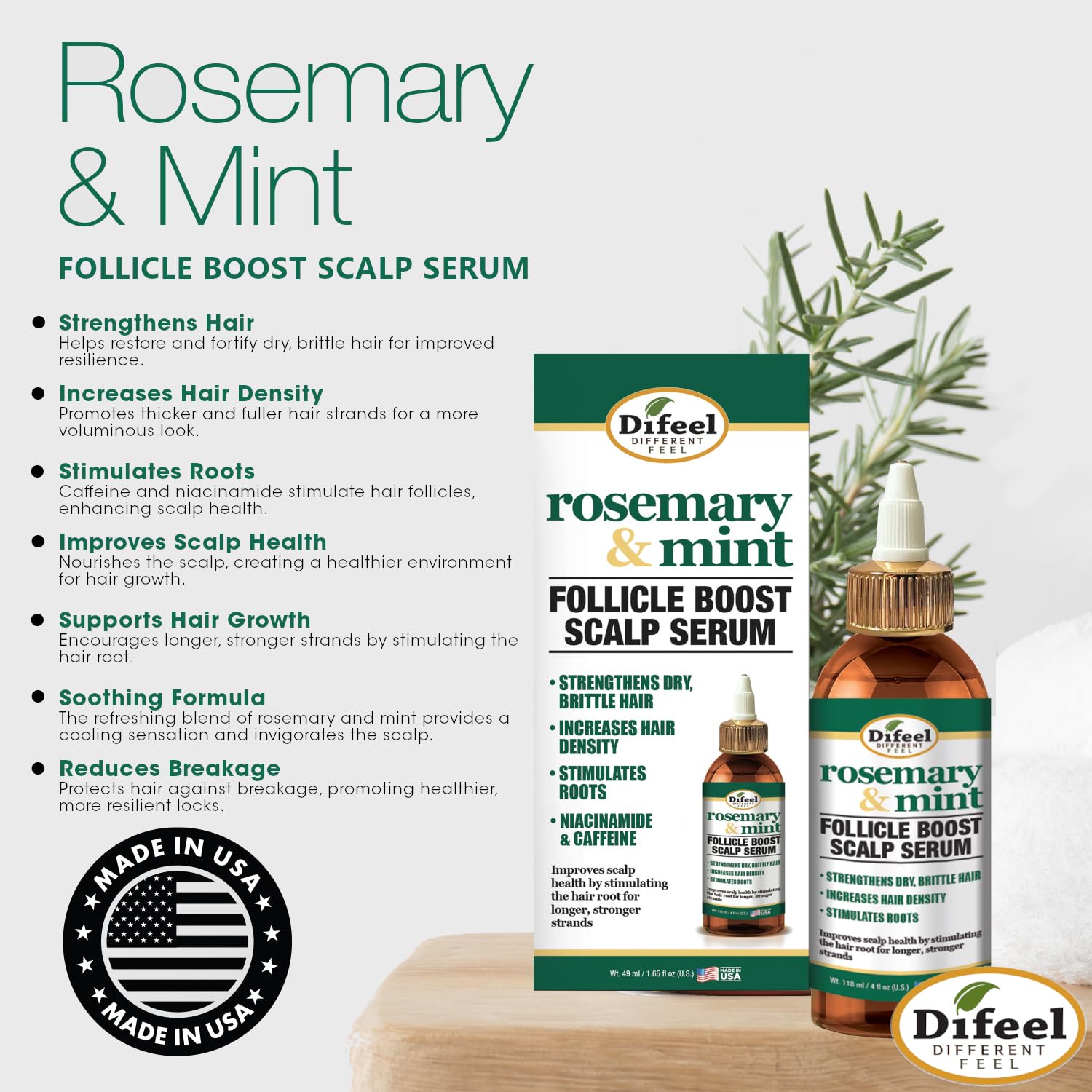 Difeel scalp massage demonstrating root stimulation