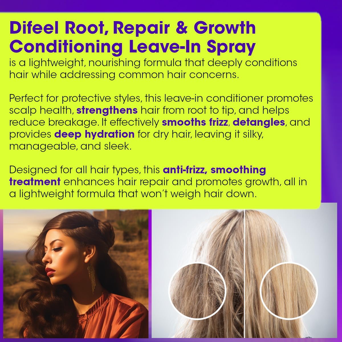 Difeel scalp health enrichment supports a healthy scalp environment
