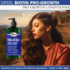 Difeel conditioner supports thinning hair and adds texture