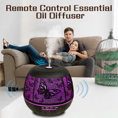 Diffuser showing three mist modes: heavy, light, intermittent