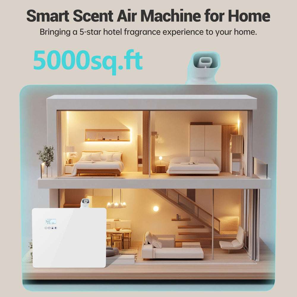 Wi-Fi and Bluetooth controlled smart diffuser with scheduling
