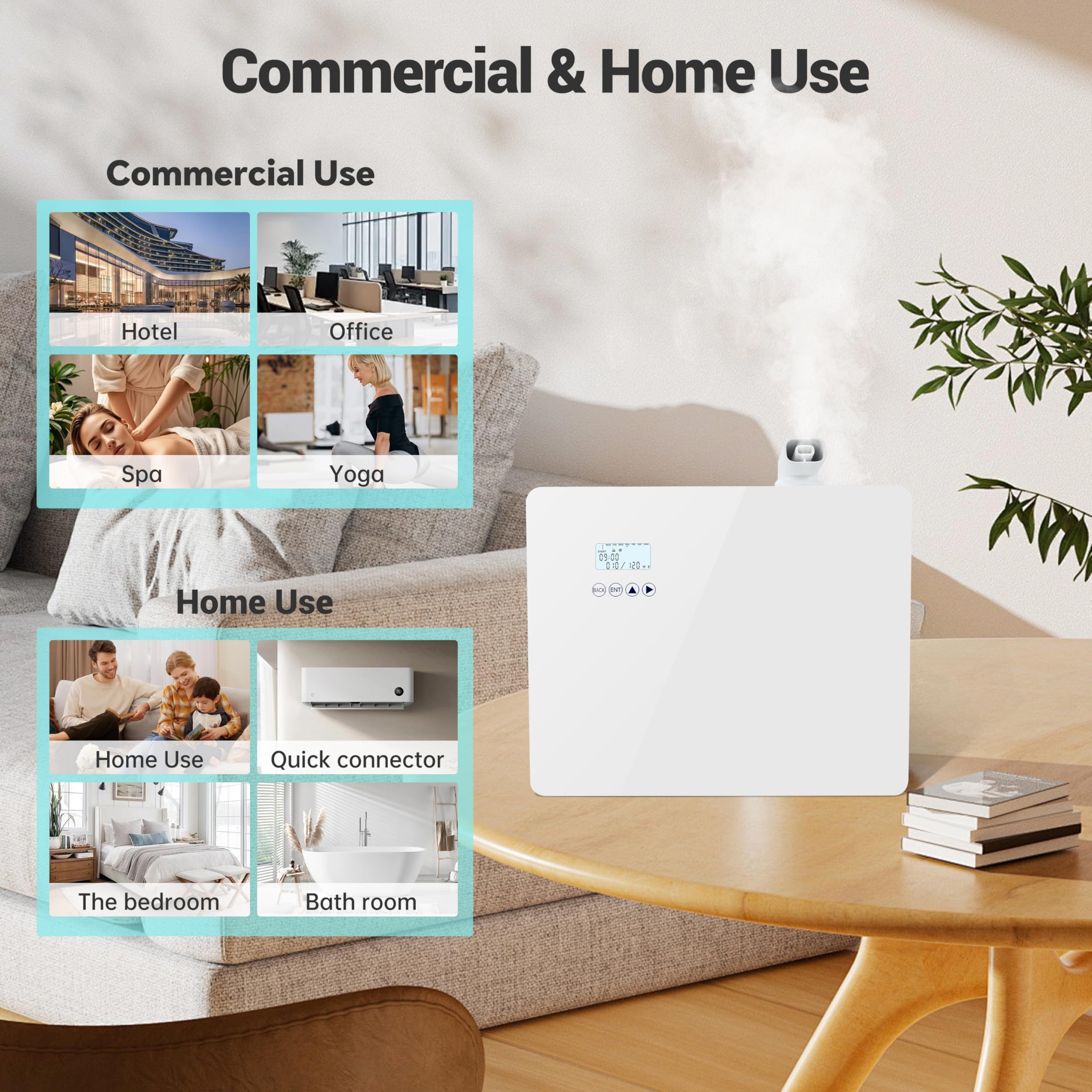 Packaging and mounting options for wall or floor installation