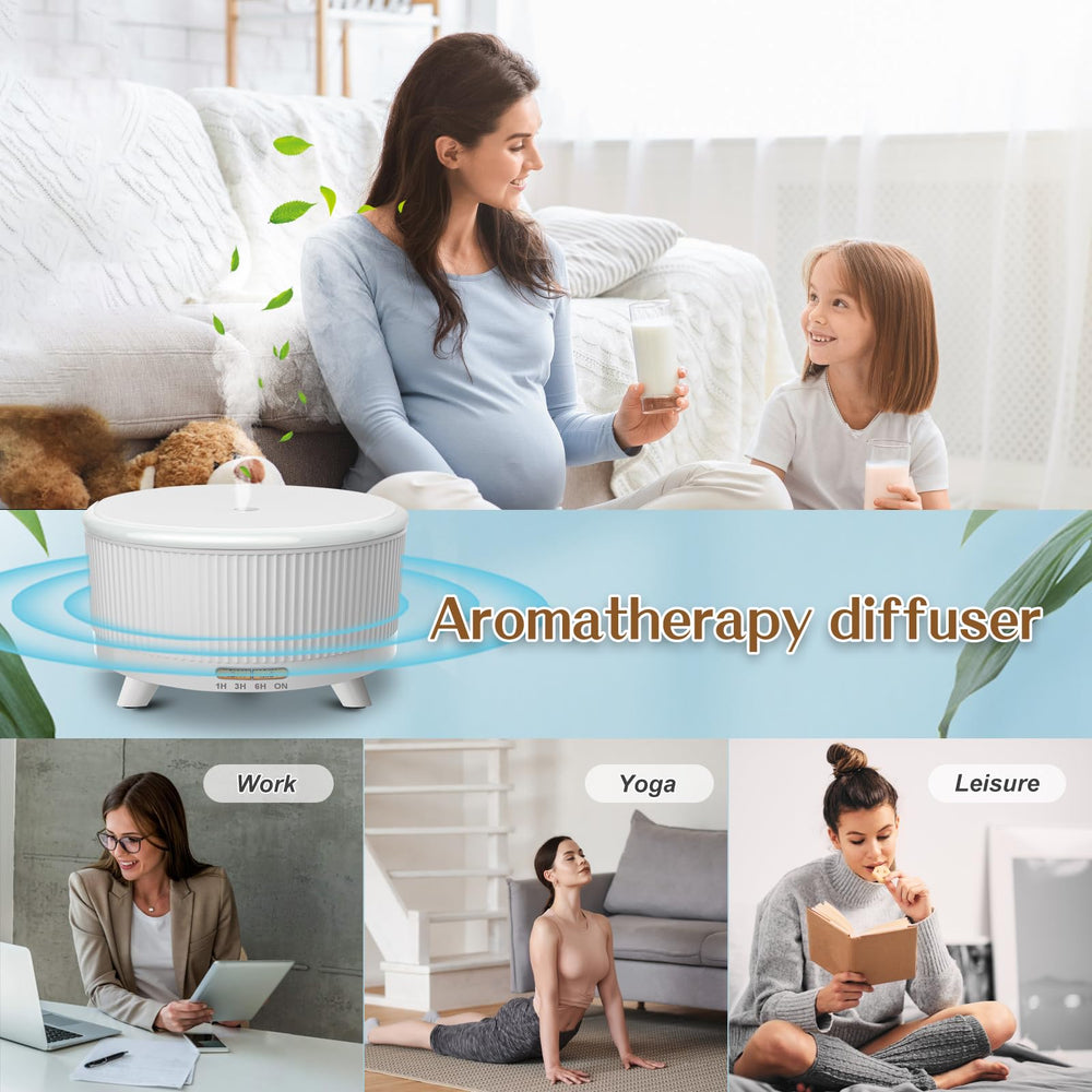 Auto-off feature indicator on essential oil diffuser