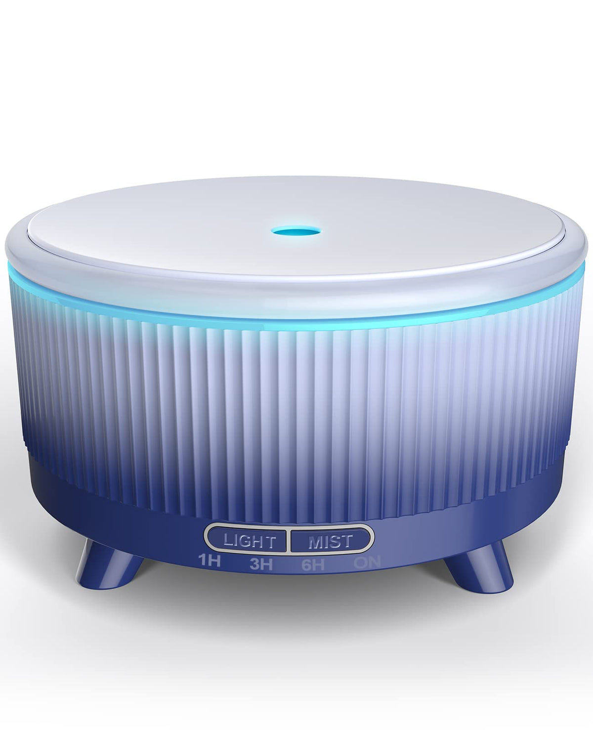 500ml essential oil diffuser in dark blue gradient – front view