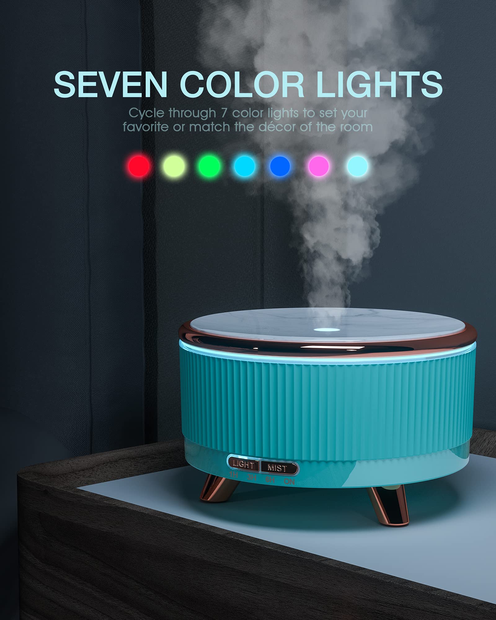 Gift-ready aromatherapy diffuser with minimalist aesthetics