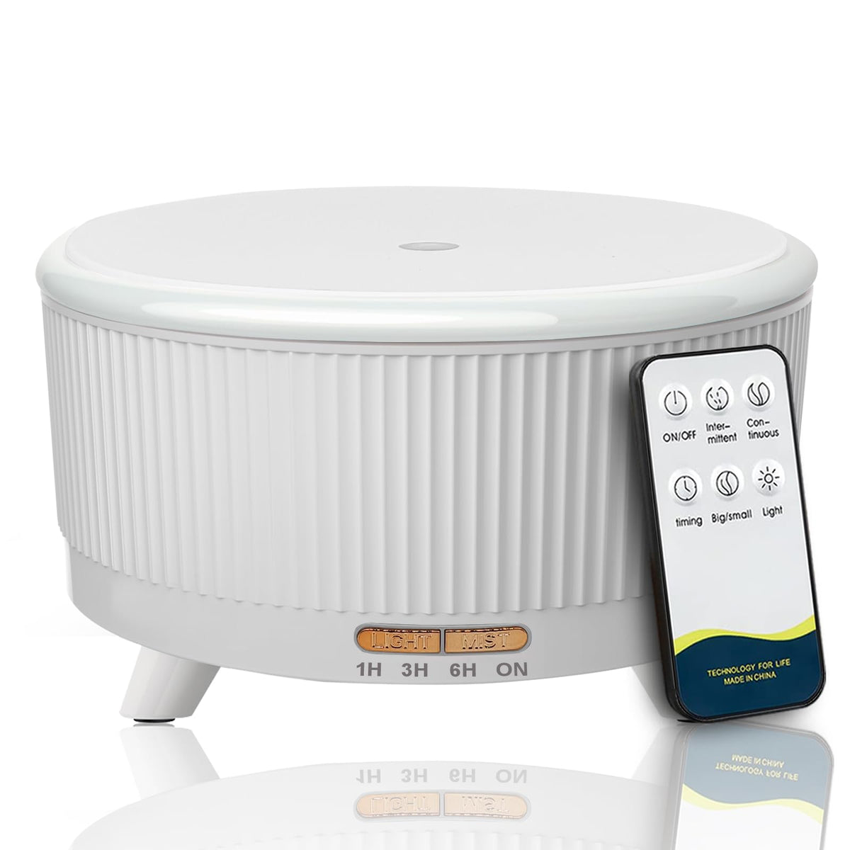 500ml large room essential oil diffuser with remote and 7 LED color lights