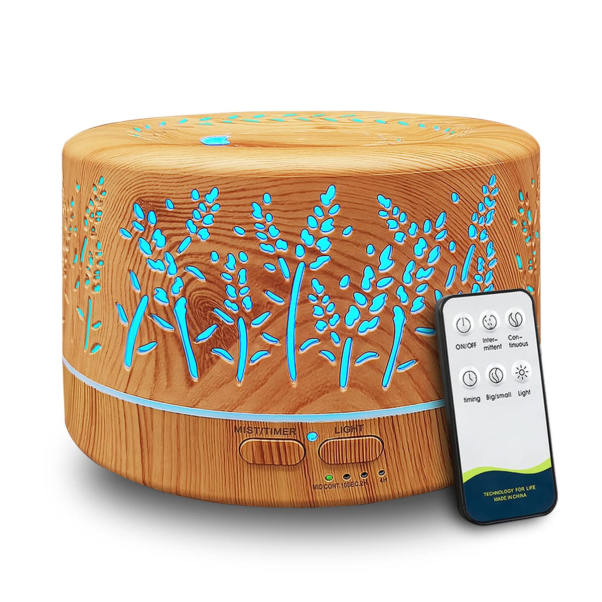 600ml large room essential oil diffuser with remote control