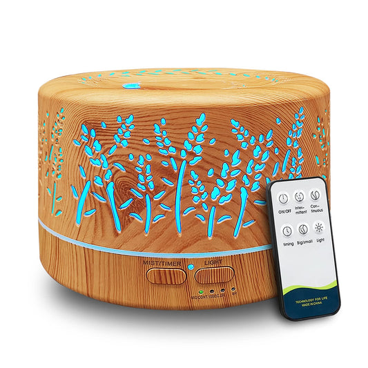600ml large room essential oil diffuser with remote control