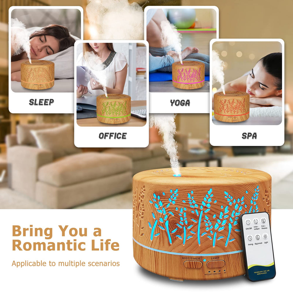 Ultrasonic diffuser emitting fine mist for large room