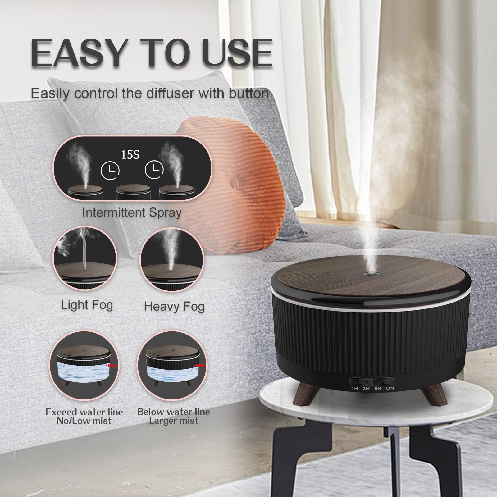 Decorative diffuser for home, office, bedroom ambiance