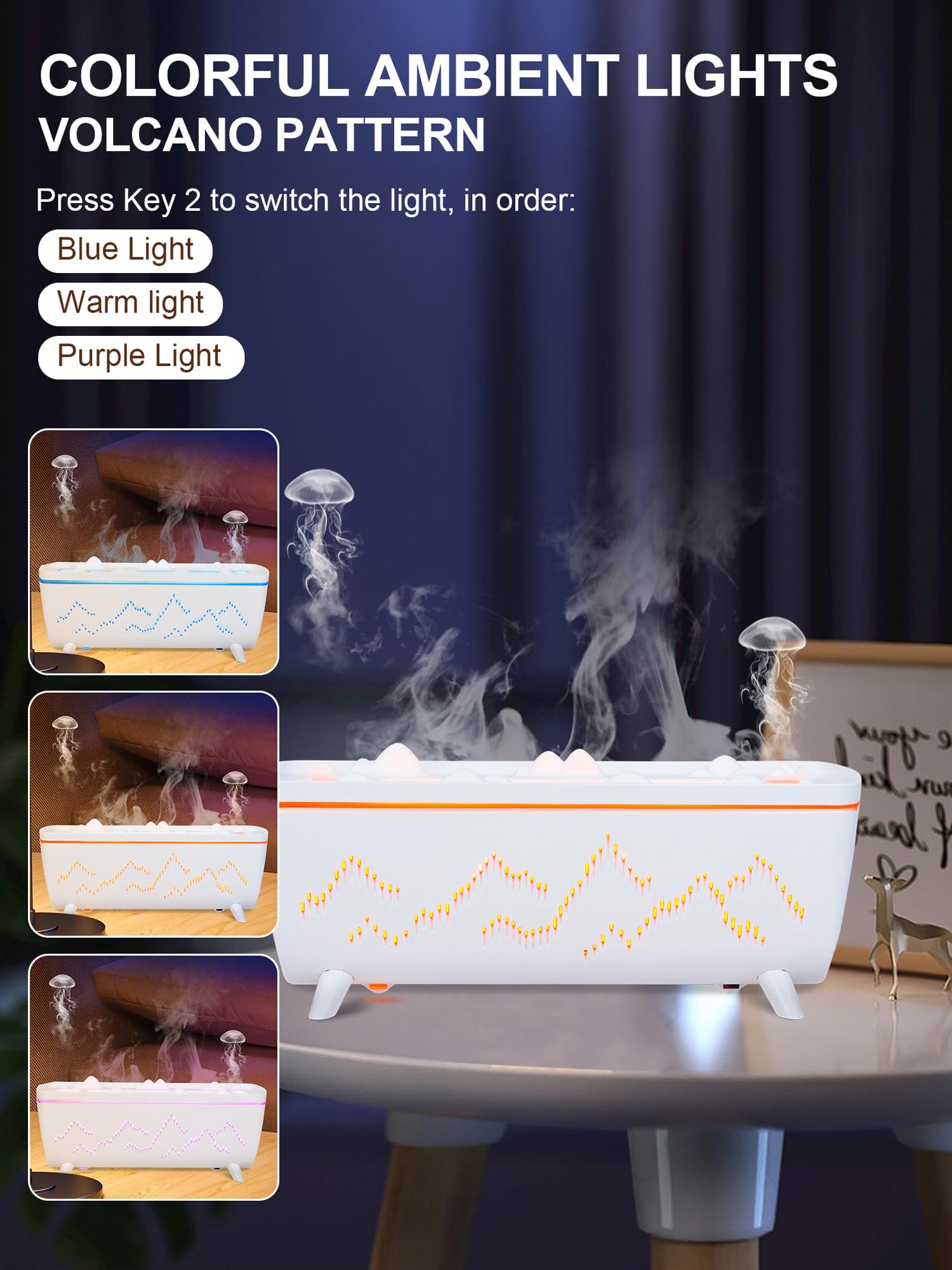 Ambient gradient lighting on the jellyfish diffuser