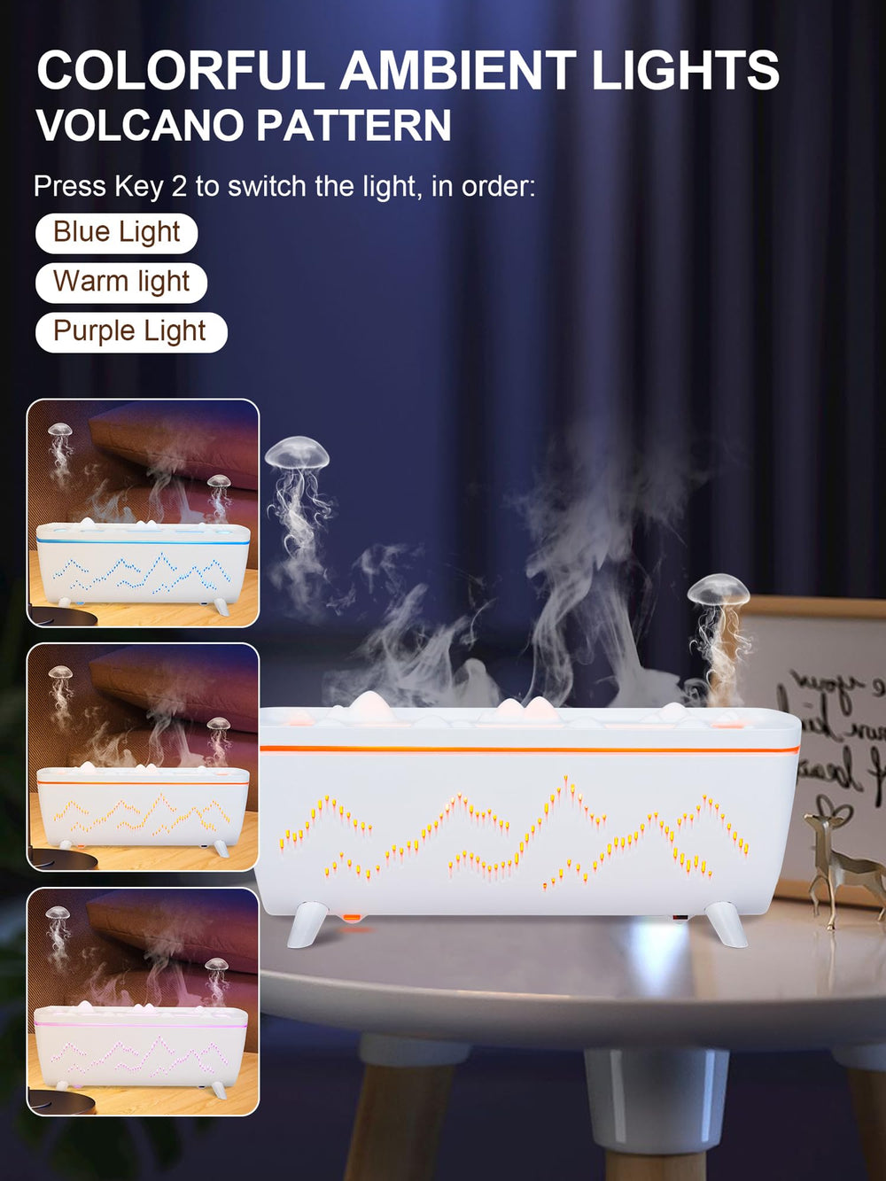 Ambient gradient lighting on the jellyfish diffuser