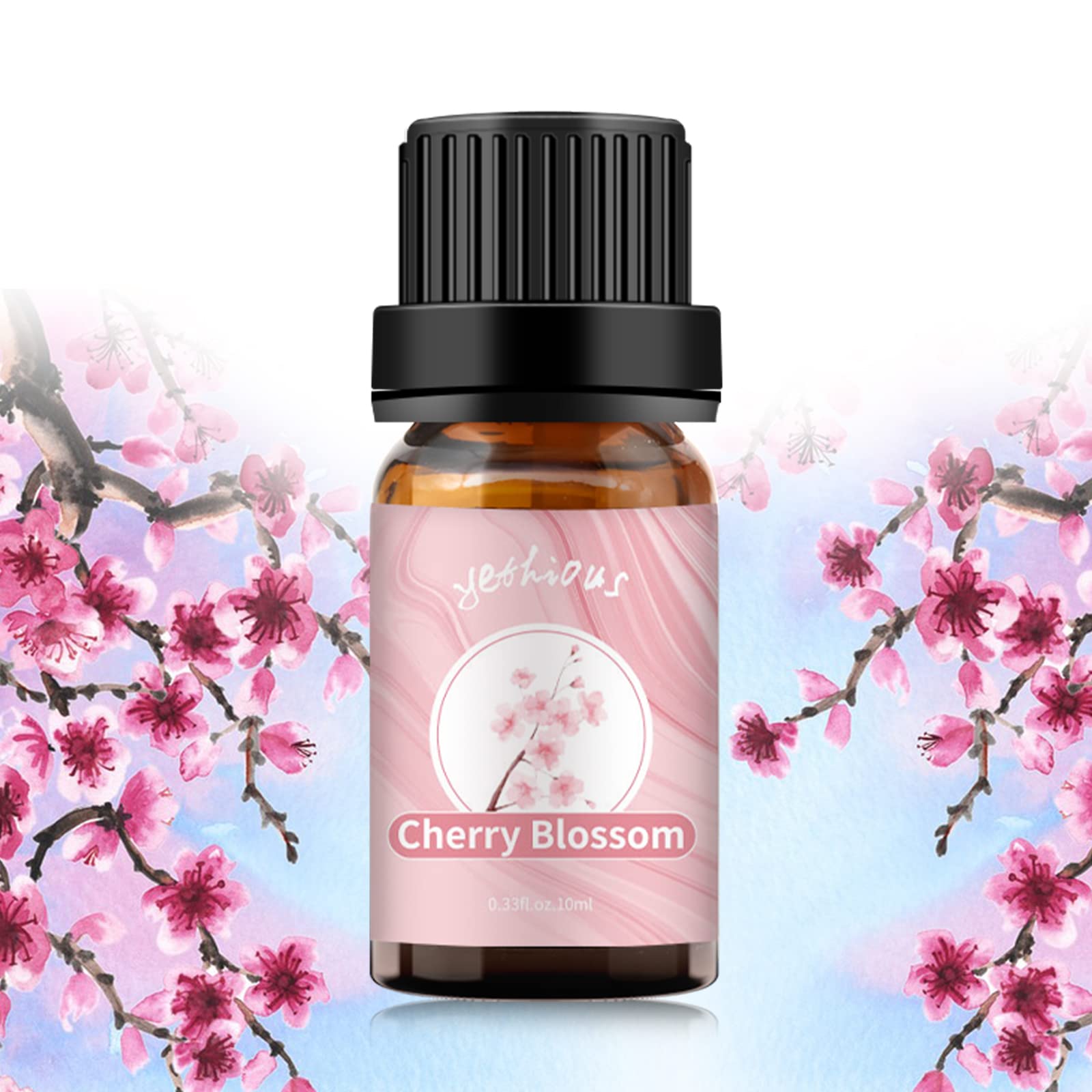 Diffuser with cherry blossom oil for aromatherapy