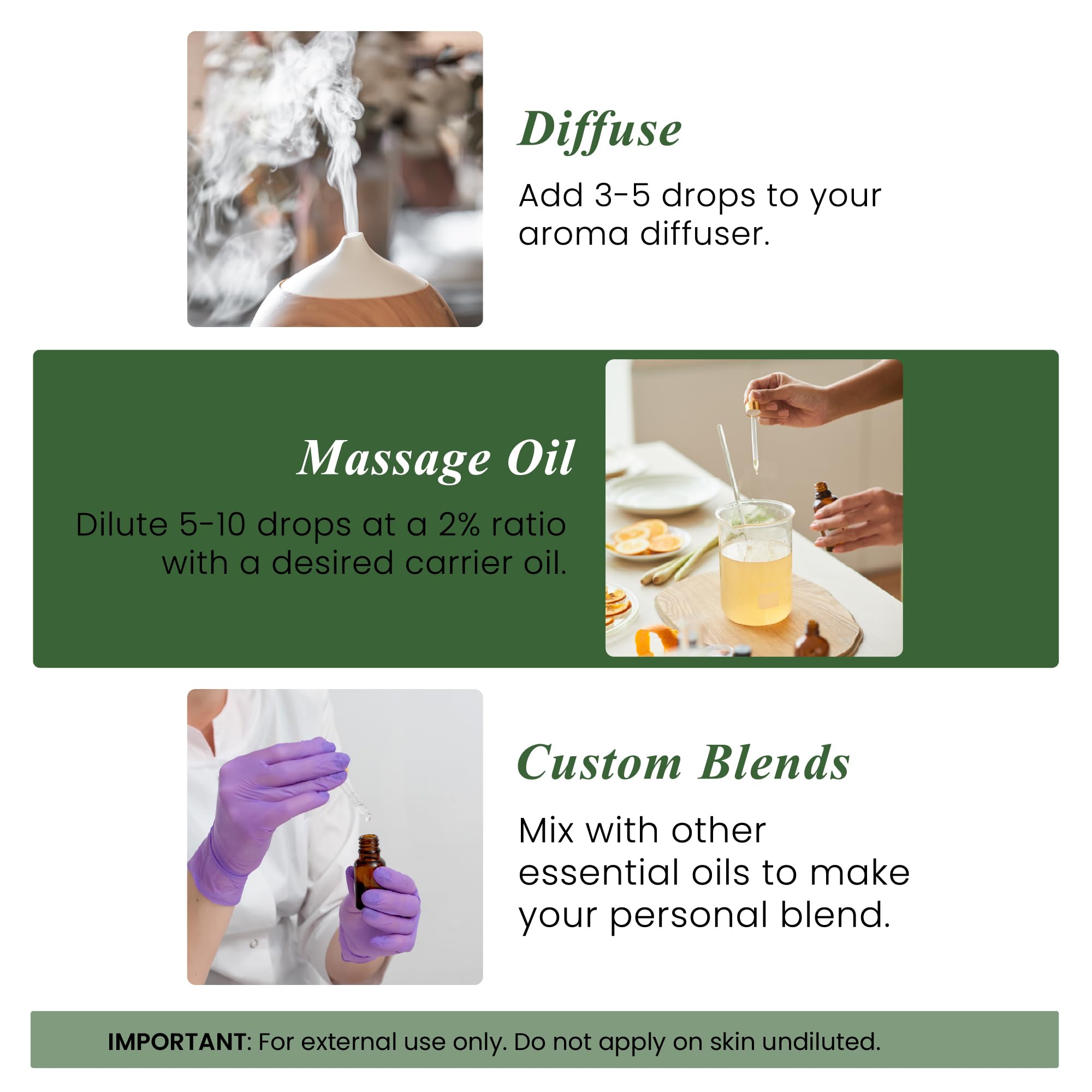 Cypress essential oil used in a diffuser for aromatherapy