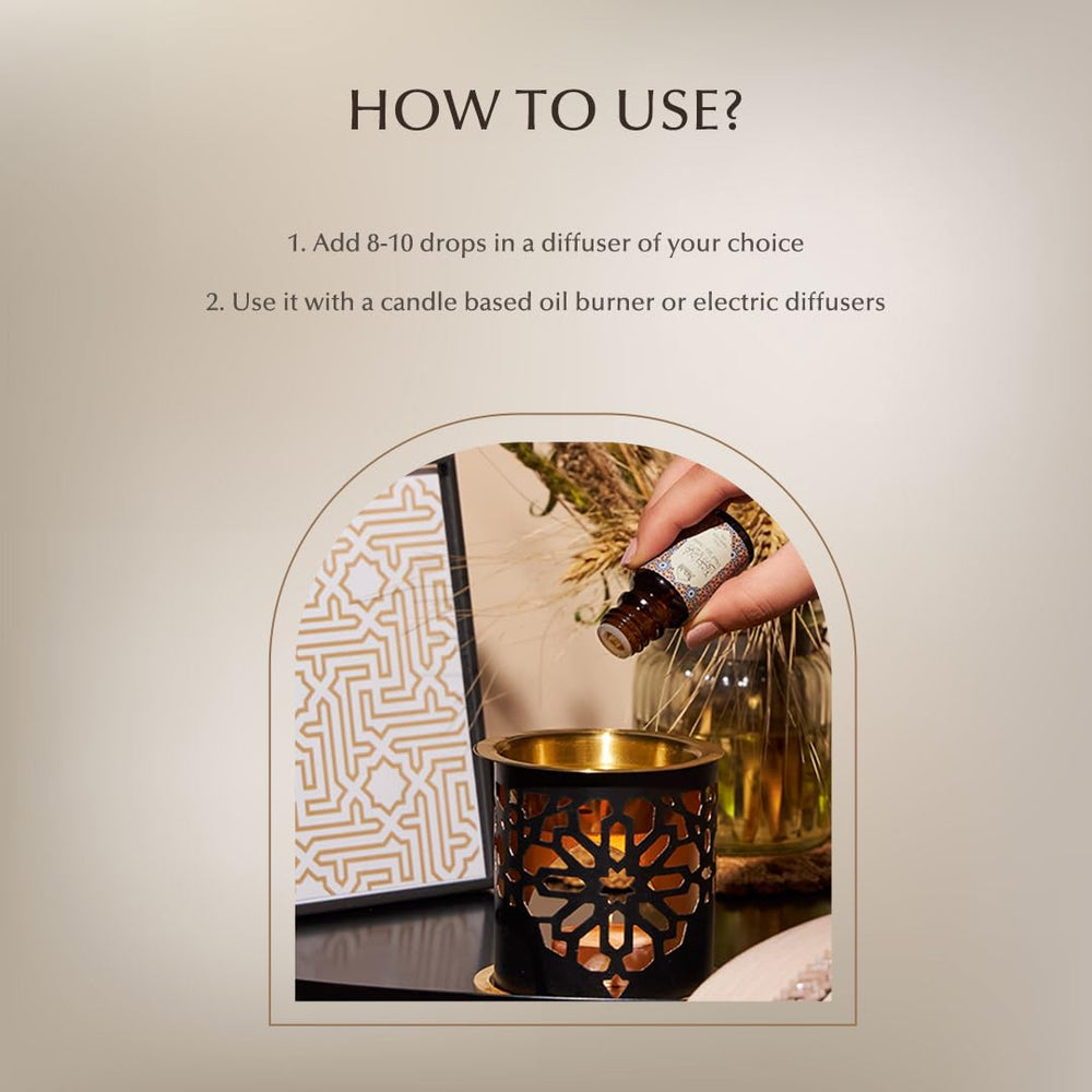 Diffuser and aromatherapy setup for home relaxation