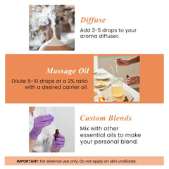 Tangerine essential oil for diffuser and aromatherapy