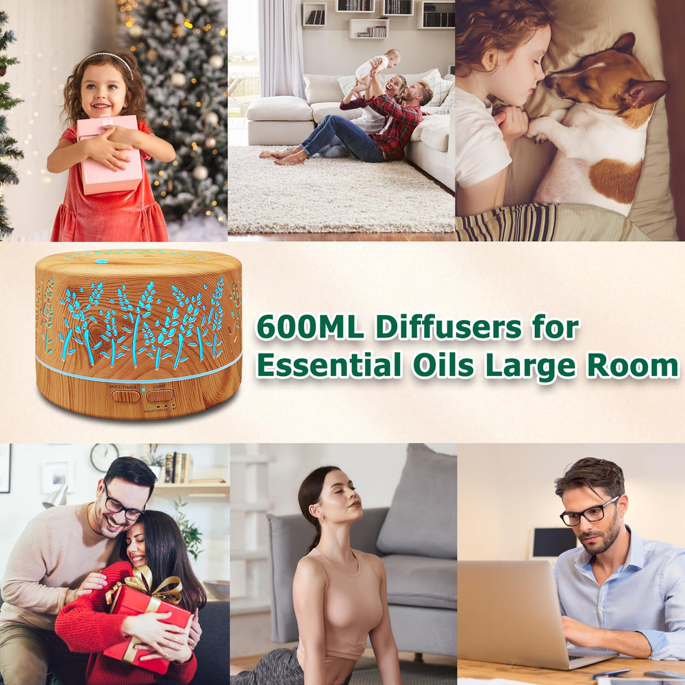 Bedroom decor lifestyle shot featuring diffuser