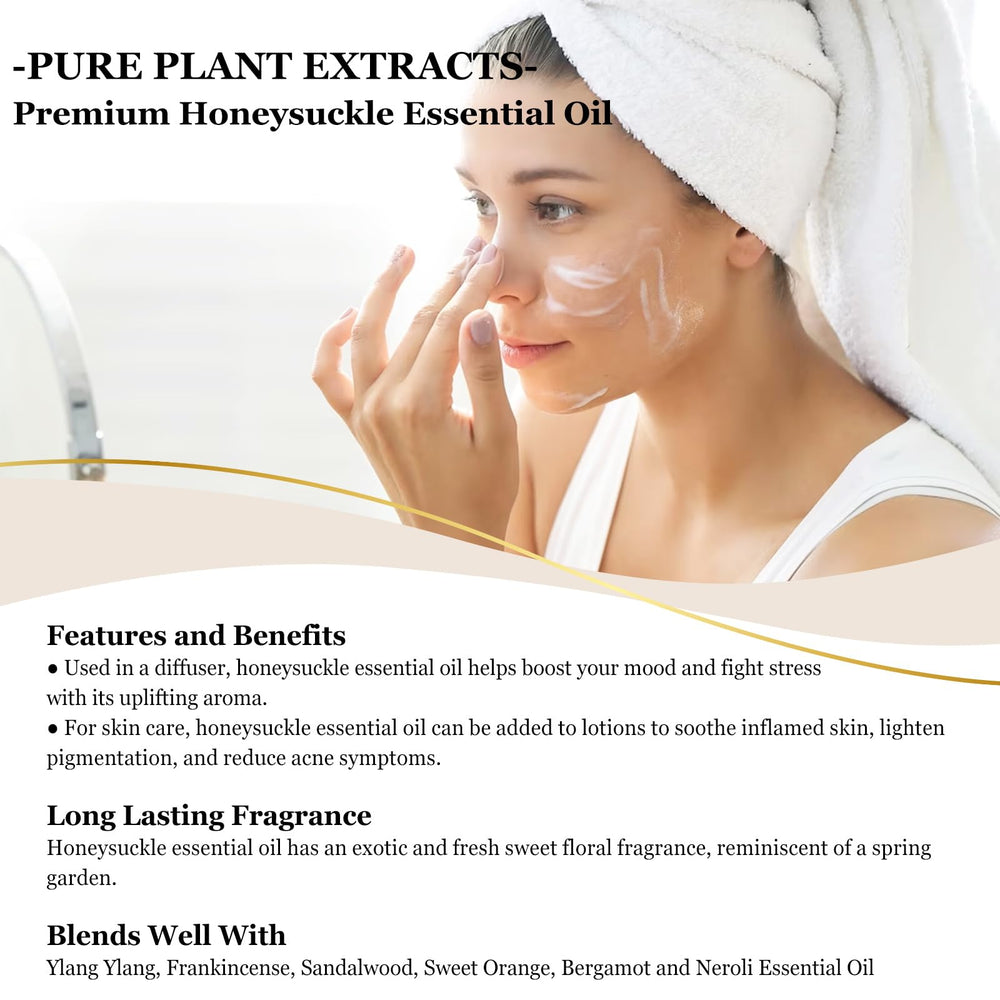 Diffuser with honeysuckle essential oil blend
