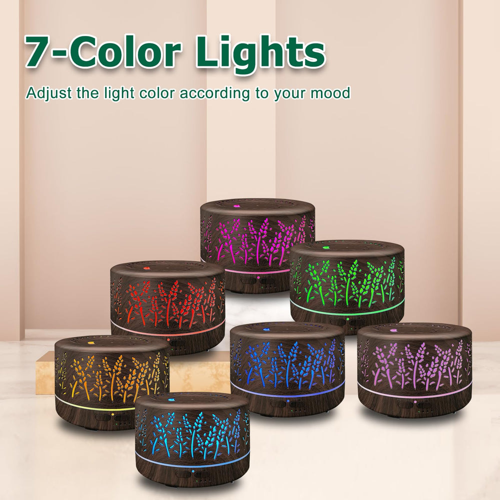 Essential oil diffuser in use in a living room