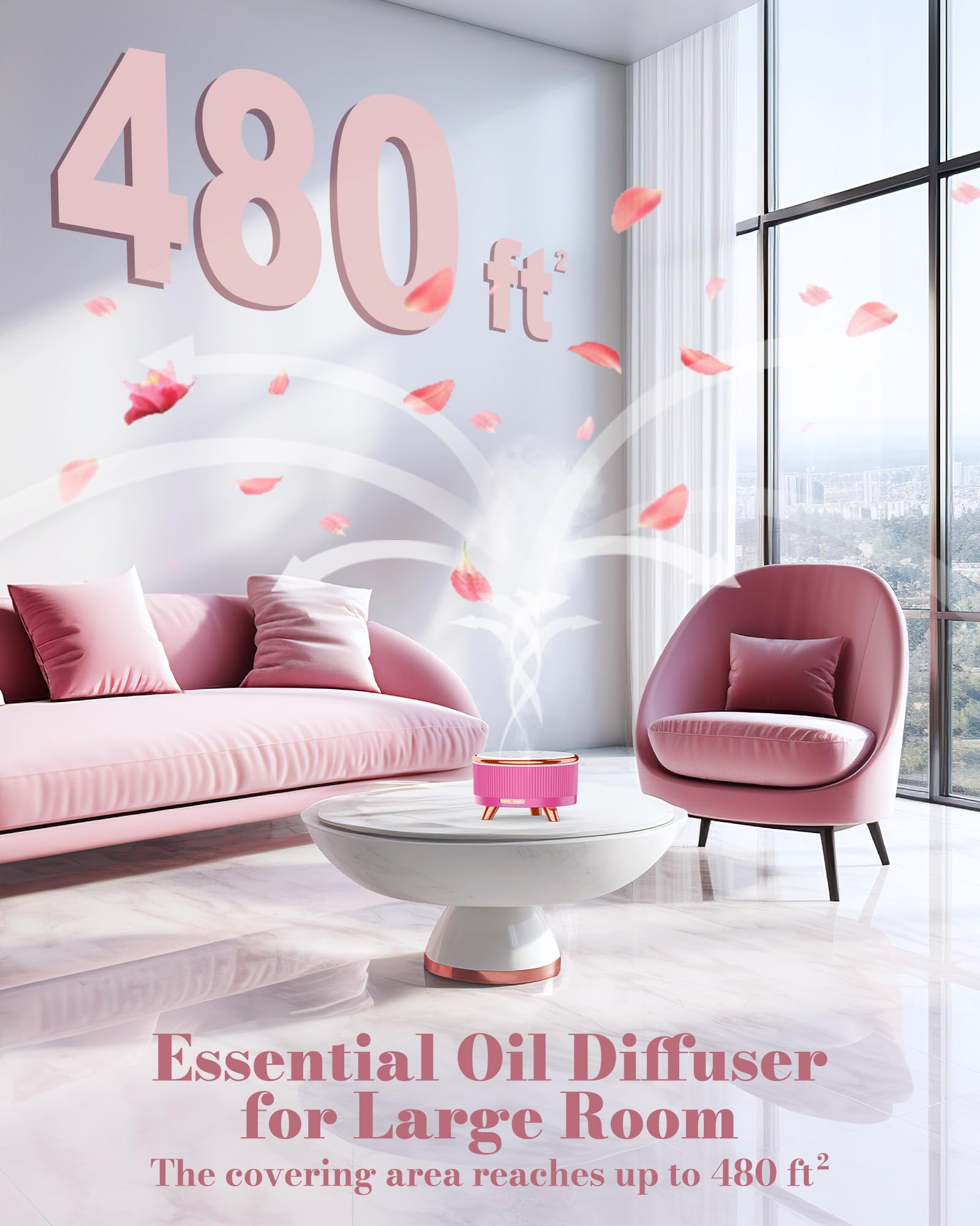 Quiet ultrasonic diffuser with automatic shut-off feature