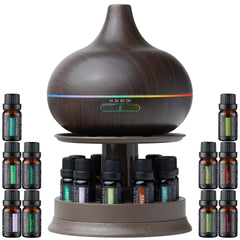 Front view of the dark oak Ultimate Aromatherapy Diffuser