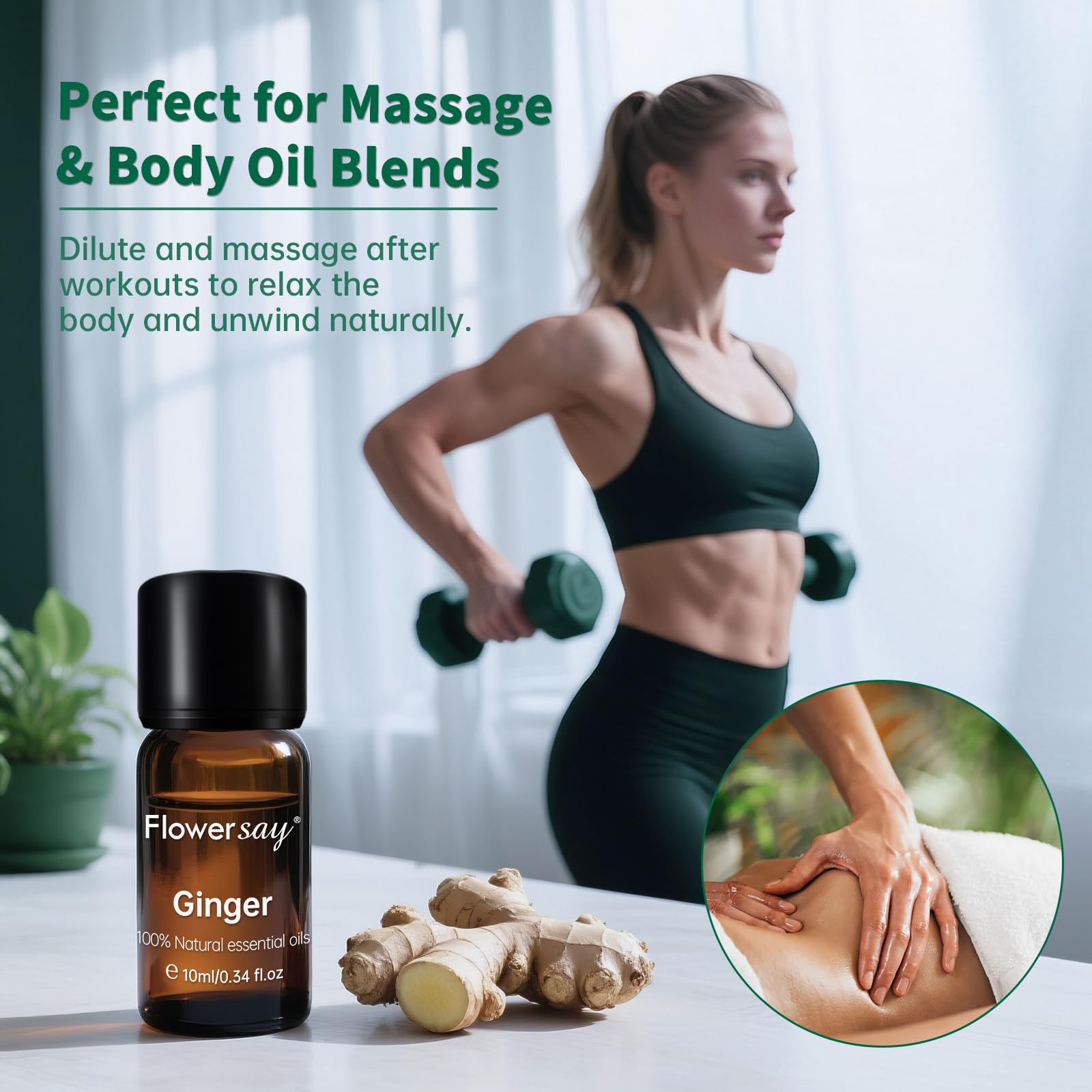Diffuser emitting warm aroma from ginger essential oil