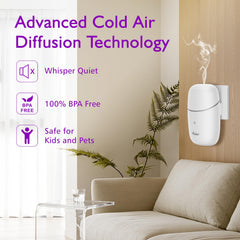 Diffuser operating in a living room