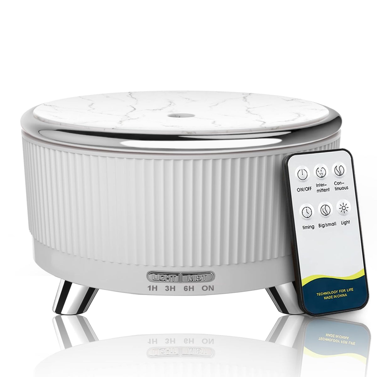 Large room essential oil diffuser with remote control and 7 color LED lights